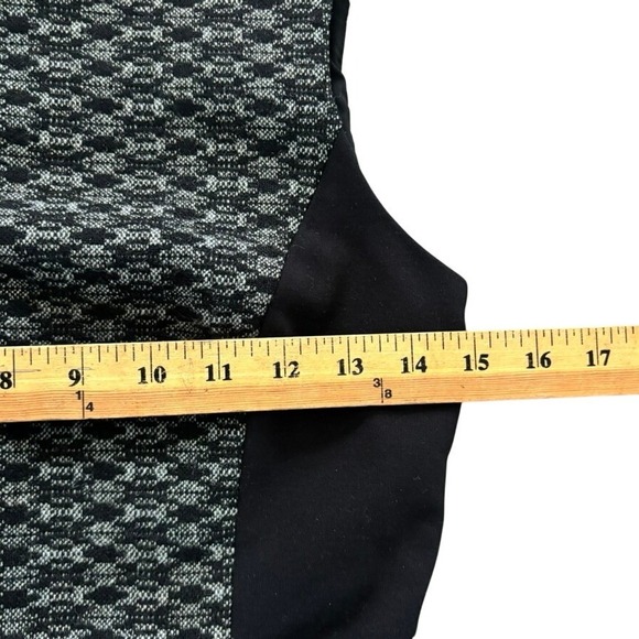 Theory Toli Chevon Dress Sz 4 Black Wool Office Career‎ Casual - Picture 5 of 9